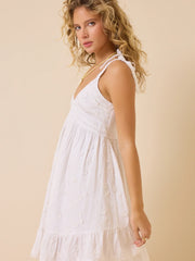 Celeste Embroidered Mini Dress