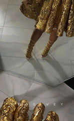 H1620 - Fully Sequined Applique Lace Strappy Crisscorss Sparkly Homecoming Party Dress