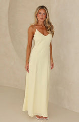 So Lovely Maxi Dress Lemon