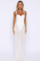 Parisian Night Maxi Dress White