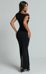Off The Shoulder Dress In Black
