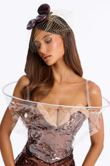 Dirty Little Pick Me Up 2 Piece Costume Set - Brown