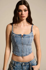 The Best One Yet Denim Corset