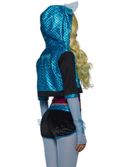Blue Lagoon High School Doll Costume and Wig Set