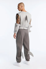 Shark Attack 4 Piece Costume Set - Grey