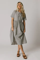 Narla Striped Maxi Dress in Navy FINAL SALE