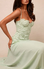 Borrowed Heart Maxi Dress Mint