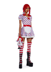 Darling Rag Doll Costume and Wig Set