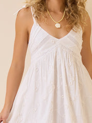 Celeste Embroidered Mini Dress