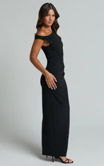 Off The Shoulder Dress In Black