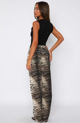 Tokyo Low Rise Wide Leg Jeans Tiger Mirage