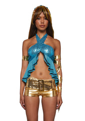 Egyptian High School Doll Costume and Wig Set