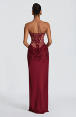 Kathleen Maxi Dress - Burgundy