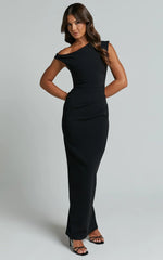Off The Shoulder Dress In Black