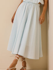 Marina Stripe Midi Skirt