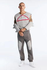 Shark Attack 4 Piece Costume Set - Grey