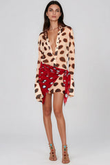 Keelan Print Mini Shirt Dress