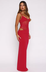 Call Me Up Maxi Dress Berry