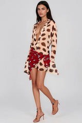 Keelan Print Mini Shirt Dress