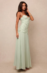 Borrowed Heart Maxi Dress Mint