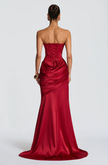 Kensington Maxi Dress - Deep Red