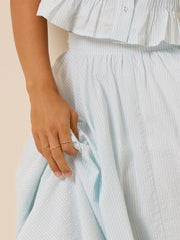 Marina Stripe Midi Skirt