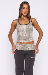 My Own Sunshine Tank Top Leopard Print