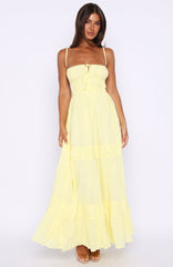 Rumour Has It Maxi Dress Lemon